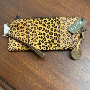 NWT Myra Bag Leopard Print Clutch / Wristlet